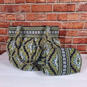 Vera Bradley Floral print Shoulder bag with cosmetic bag